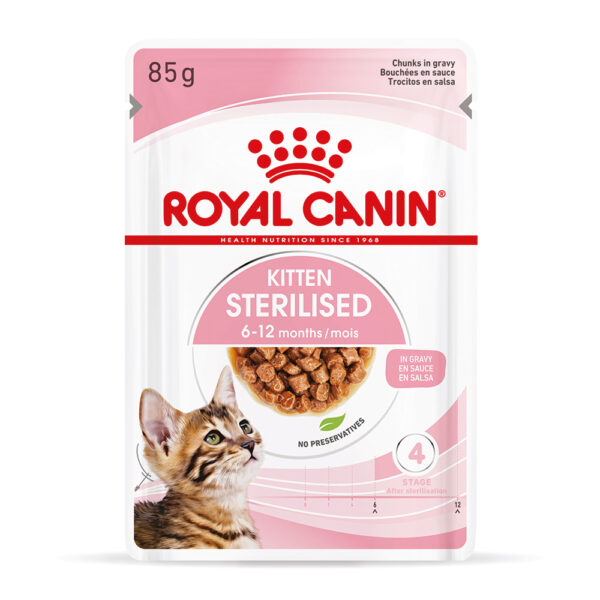 Royal Canin Sterilised Kitten i saus - 12 x 85 g