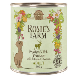 Rosie's Farm Adult 6 x 800 g - Vilt & Fasan med Laks