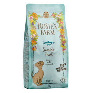 2 + 1 gratis! Rosie's Farm 3 x 1 kg - Laks med søtpotet og amaranth