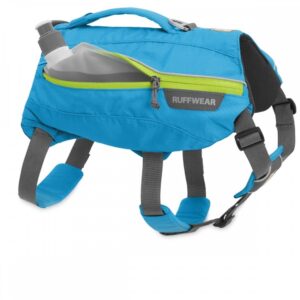 RuffWear Singletrak Kløv med Vannflasker Blå (L/XL)