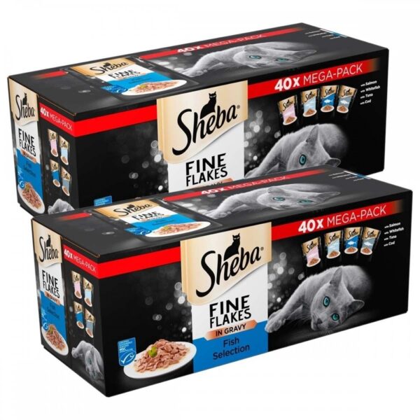 Sheba Fine Flakes Fish Menu 80x85 g