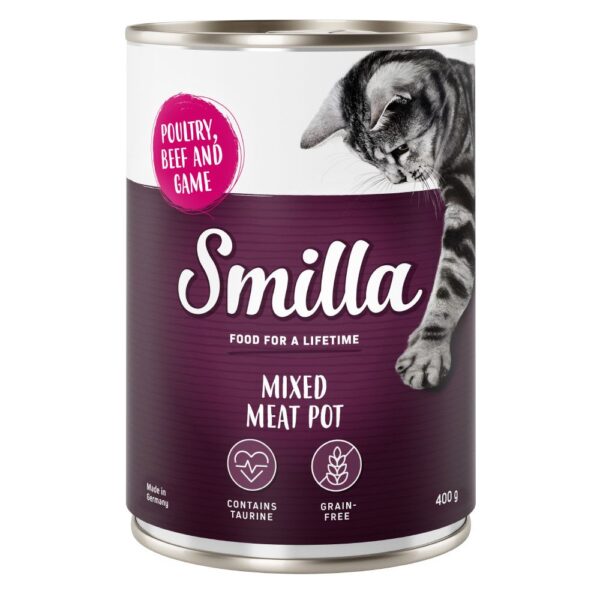 Smilla Mixed Meat Pot 6 x 400 g - Fjærkre