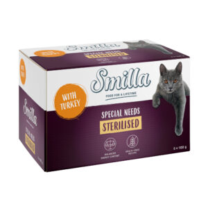 Smilla Sterilised Skåler 24 x 100 g - Kalkun Pur