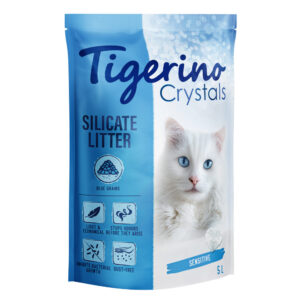 Tigerino Crystals Fun - Fargerik kattesand - Blå 3 x 5 l