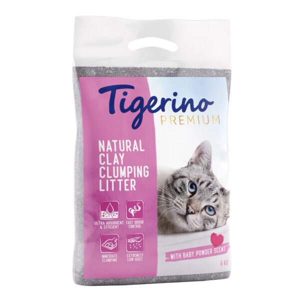 Tigerino Canada Style / Premium kattesand - Babypudderduft - Prøvepakke 6 kg