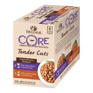 CORE Tender Cuts Turkey Selection Multipack våtfôr til katt 6pk