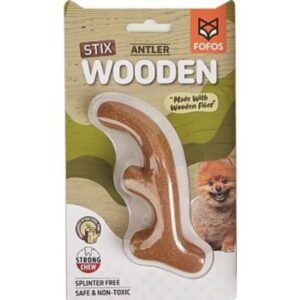 Wooden Stix Antler - tyggeleke / tyggebein til liten hund XS