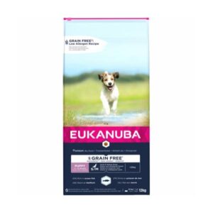 Eukanuba Puppy Jr S / M breed Grain Free Ocean Fish 12kg