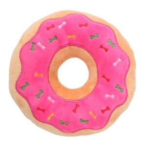 Søt donut hundeleke 13cm