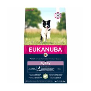 Eukanuba Puppy Small/Medium Lam og Ris 2.5kg