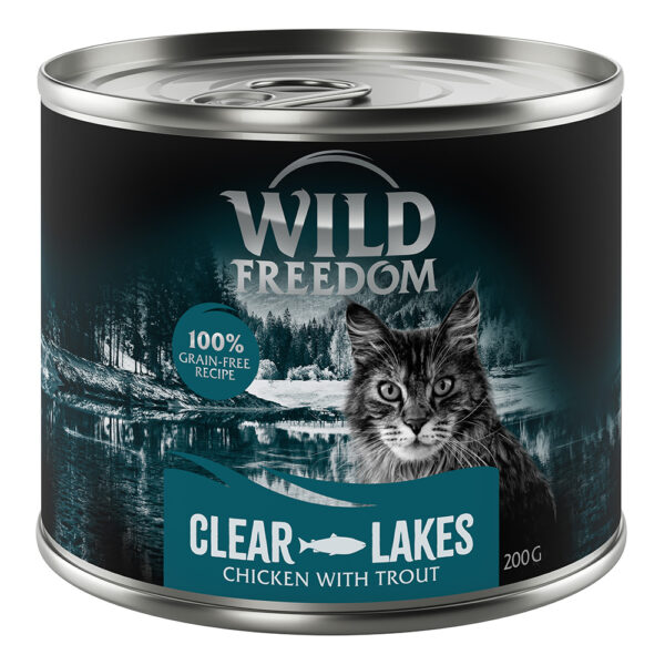 Wild Freedom Adult 6 x 200 g - Clear Lakes - Kylling med ørret