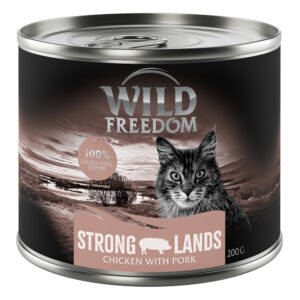 Wild Freedom Adult 6 x 200 g - Strong Lands - Kylling med gris