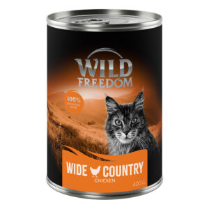 Økonomipakke Wild Freedom Adult 24 x 400 g - Wide Country - Ren kylling