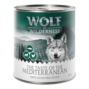 Økonomipakke Wolf of Wilderness "The Taste Of" 24 x 800 g - The Taste Of The Mediterranean