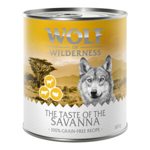 Økonomipakke Wolf of Wilderness "The Taste Of" 24 x 800 g - The Taste of Savanna