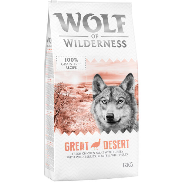 Wolf of Wilderness Adult "Great Desert" - Kalkun - 12 kg