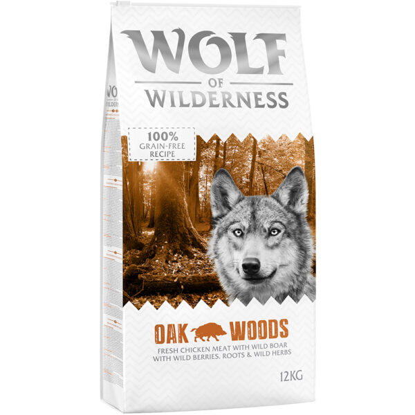 Wolf of Wilderness Adult "Oak Woods" - Villsvin - 12 kg