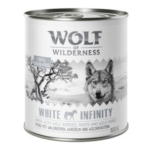 Wolf of Wilderness 6 x 800 g - White Infinity - Hest