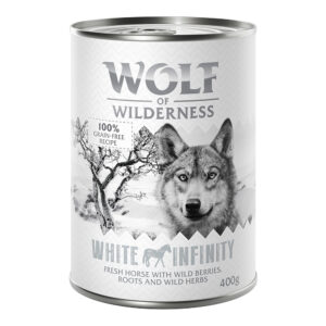 Wolf of Wilderness 6 x 400 g - White Infinity - Hest