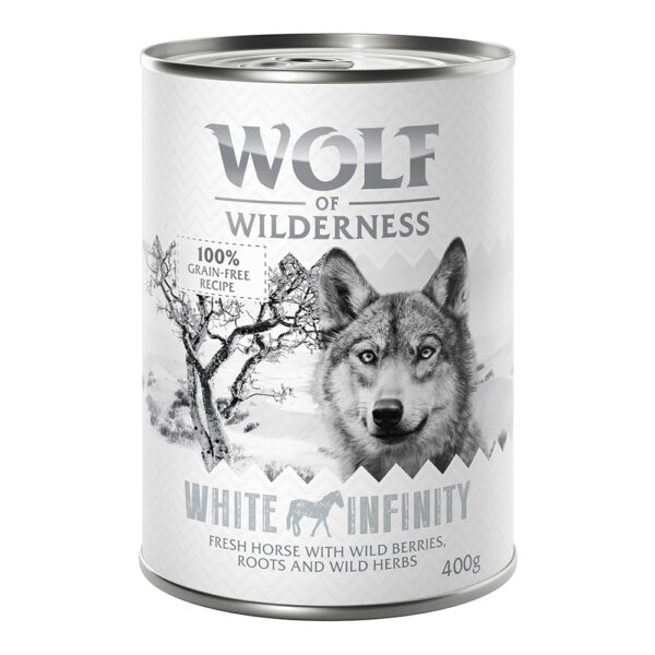 Wolf of Wilderness 6 x 400 g - White Infinity - Hest