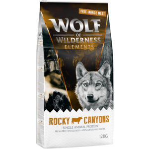 Wolf of Wilderness "Rocky Canyons" okse fra frittgående dyr - uten korn - 2 x 12 kg