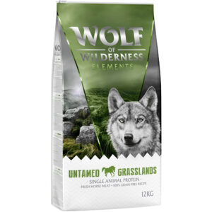 Wolf of Wilderness "Untamed Grasslands" hest - uten korn - 2 x 12 kg