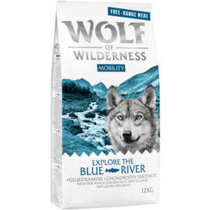 Wolf of Wilderness "Explore The Blue River" Mobility - Fittgående kylling & laks - 2 x 12 kg