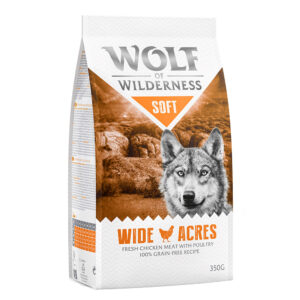 Wolf of Wilderness prøvepakke - Wide Acres - Kylling (Soft & Strong