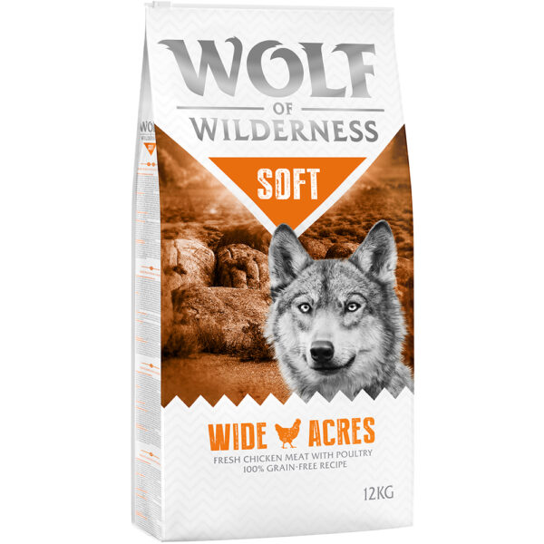 Wolf of Wilderness "Soft - Wide Acres" - Kylling - 12 kg