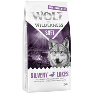 Wolf of Wilderness "Soft - Silvery Lakes" - Frittgående kylling & and - 12 kg