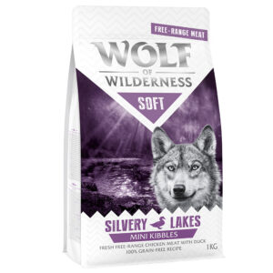 Wolf of Wilderness Mini "Soft - Silvery Lakes" - Frittgående kylling & and - 5 x 1 kg