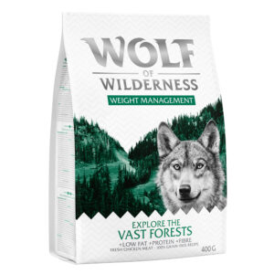 Wolf of Wilderness prøvepakke - Xplore The Vast Forest Weight Management 400g