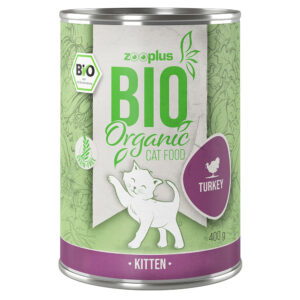 Zooplus Bio Kitten Kalkun med gulrot - 6 x 400 g