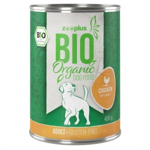 Økonomipakke zooplus Bio 12 x 400 g - Kylling med ris og gulrot