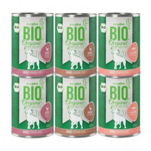 zooplus Bio kornfritt blandet pakke - 6 x 400 g