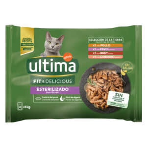 96 x 85 g Ultima Cat til spesialpris! - Sterilized: Kjøttutvalg (Kylling