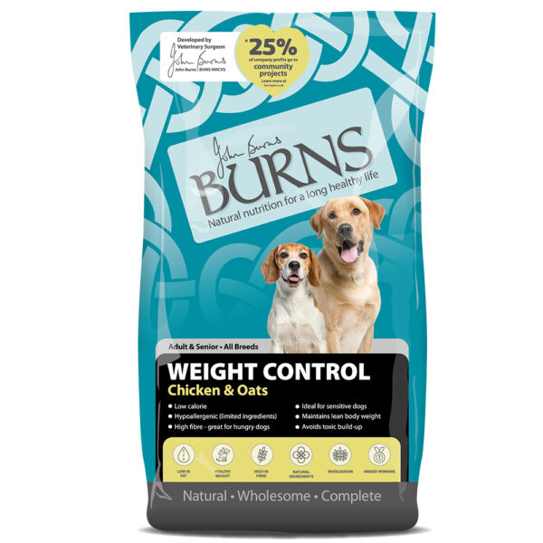 Burns Weight Control+ - Kylling & Havre - 12 kg