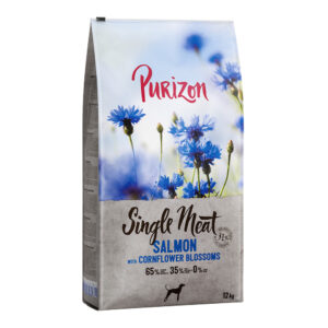 Purizon Single Meat Adult laks med spinat og kornblomster - 12 kg