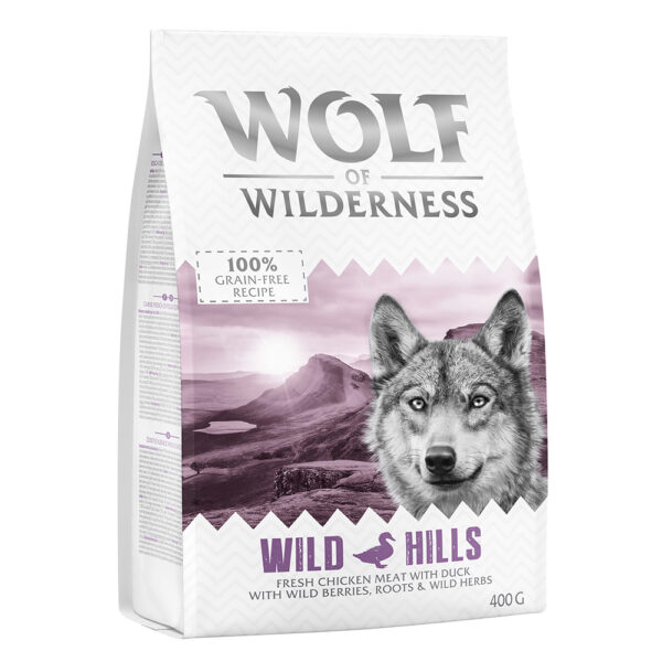 Wolf of Wilderness prøvepakke - Wild Hills - And 400 g