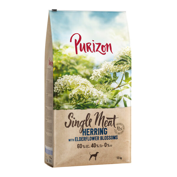 Purizon Single Meat Sild med holunderblomst - 12 kg