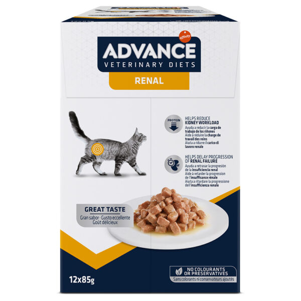 19 + 5 gratis! 24 x 85 g Advance Veterinary Diets Feline - Renal