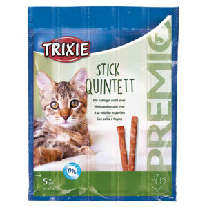 Trixie PREMIO Stick Quintet - med fjærkre og lever (5 x 5 g)