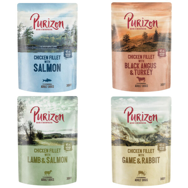 Purizon Adult 6 x 300 g - Mixpakke