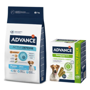 Advance tørrfôr + Dental Care Snack gratis! - Puppy Protect Mini