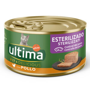 Ultima Fit & Delicious Sterilisert katt 24 x 85 g - Kylling