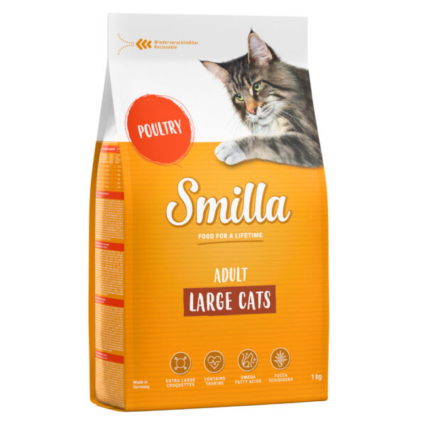 Smilla Adult Large Cats- Fjærkre - 1 kg