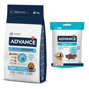 12/14 kg Advance + 150 g snacks gratis! - 12 kg Medium Puppy Protect + 150 Puppy Snack