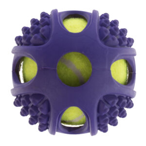 Hundeleketøy Gummi-Tennisball 2in1 - 2 stk Ø 6 cm