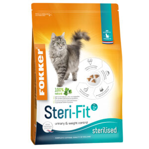 Fokker Cat Steri-Fit kattemat - Dobbeltpakke: 2 x 10 kg