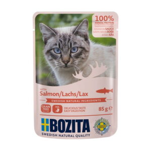 Bozita Biter i Saus med Laks 85 g